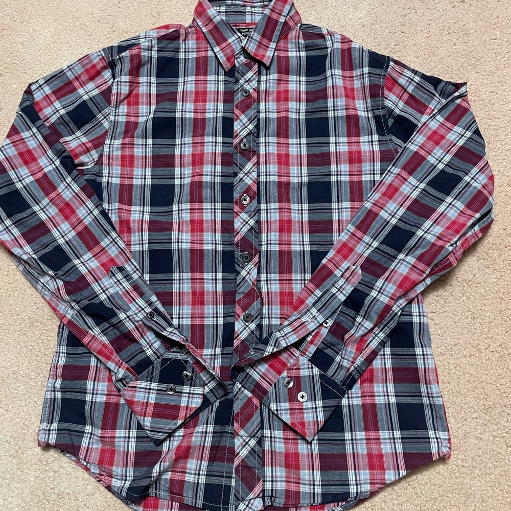 Raw state Men's Plaid Shirt ( size:s)